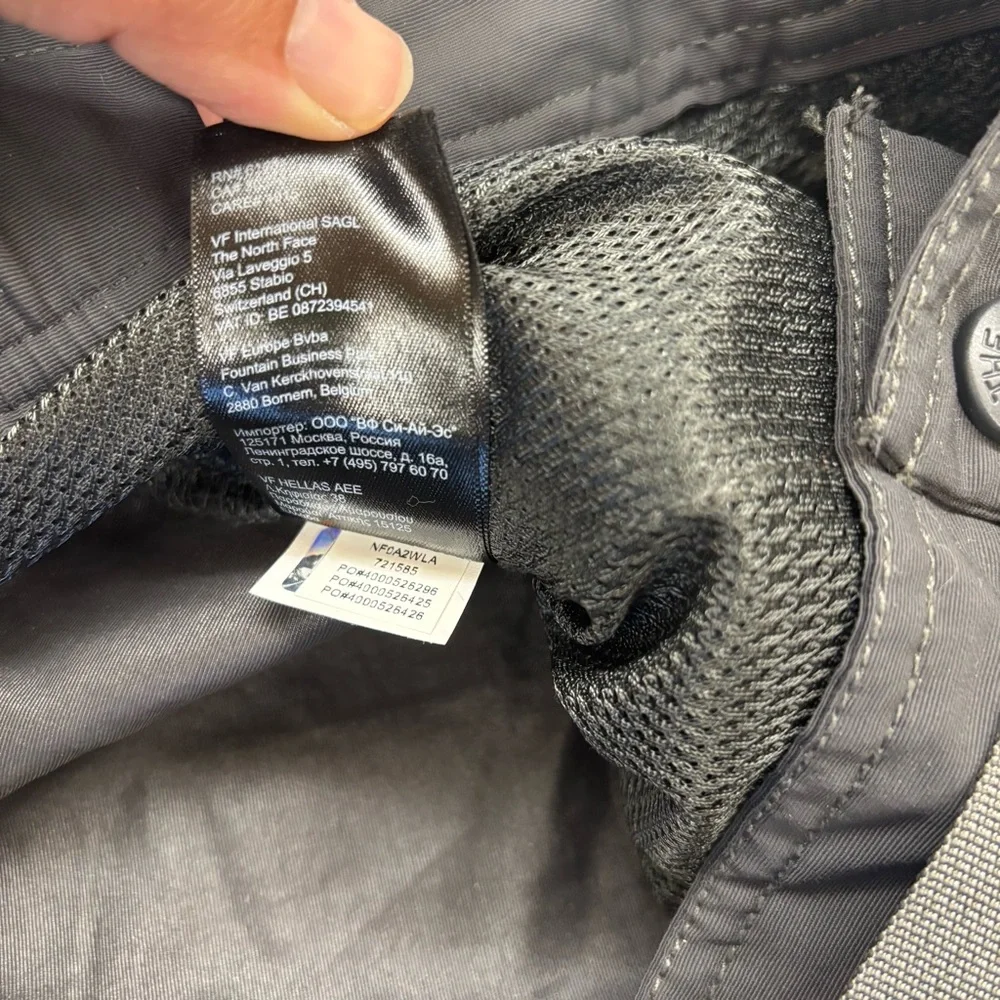 THE‎ NORTH FACE Mens Paramount Convertible Pant Size Large Short Charcoal